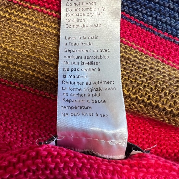 COCOGIO Women's Multicolor Striped Tunic - Picture 7 of 7